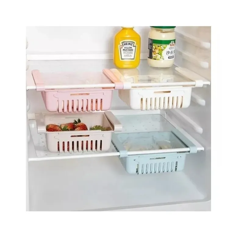 GENERICO - Pack 4 Organizador Refrigerador Gavetas Extensible