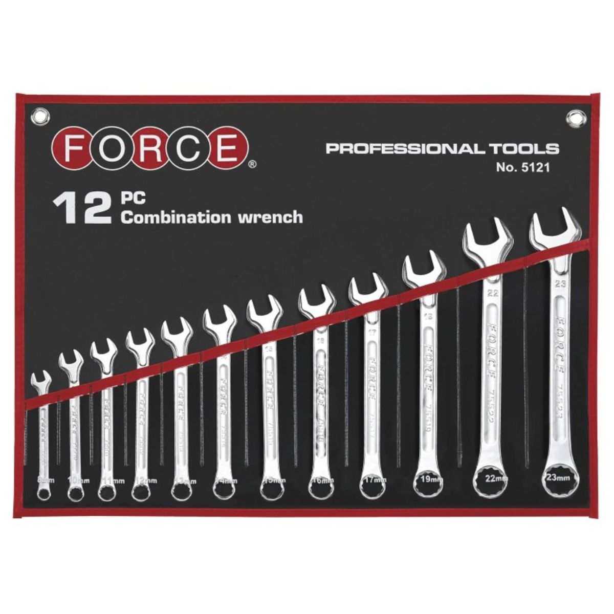 FORCE - Juego Llaves Punta Corona 8 a 23mm 5121 Force