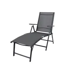NOVAHUS - Reposera Aluminio Plegable Gris