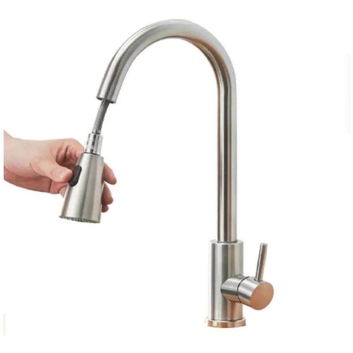 GENERICO - Llave Monomando Grifo Cocina Extensión Flexible Lavaplatos