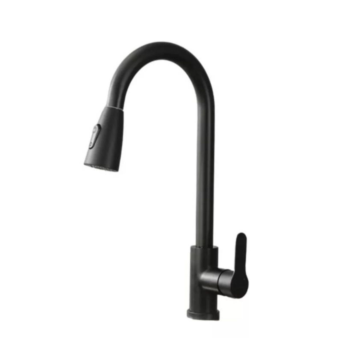 GENERICO - Llave Monomando Grifo Cocina Extensión Flexible NEGRO