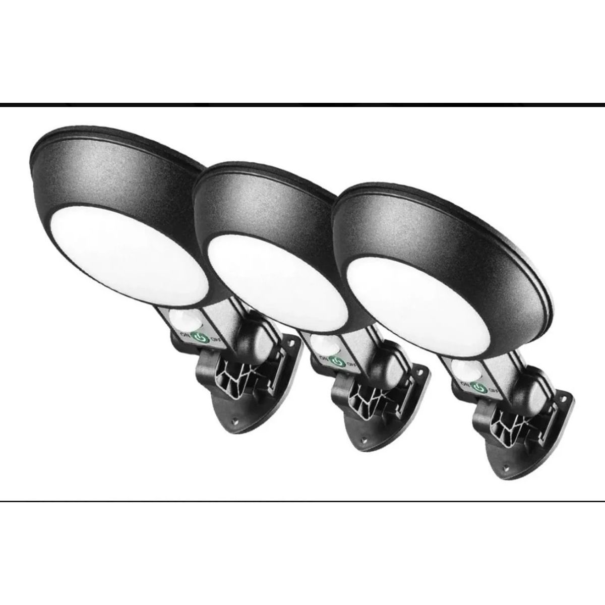 GENERICO - 3 Pack Foco Solar Led 100w Para Exterior