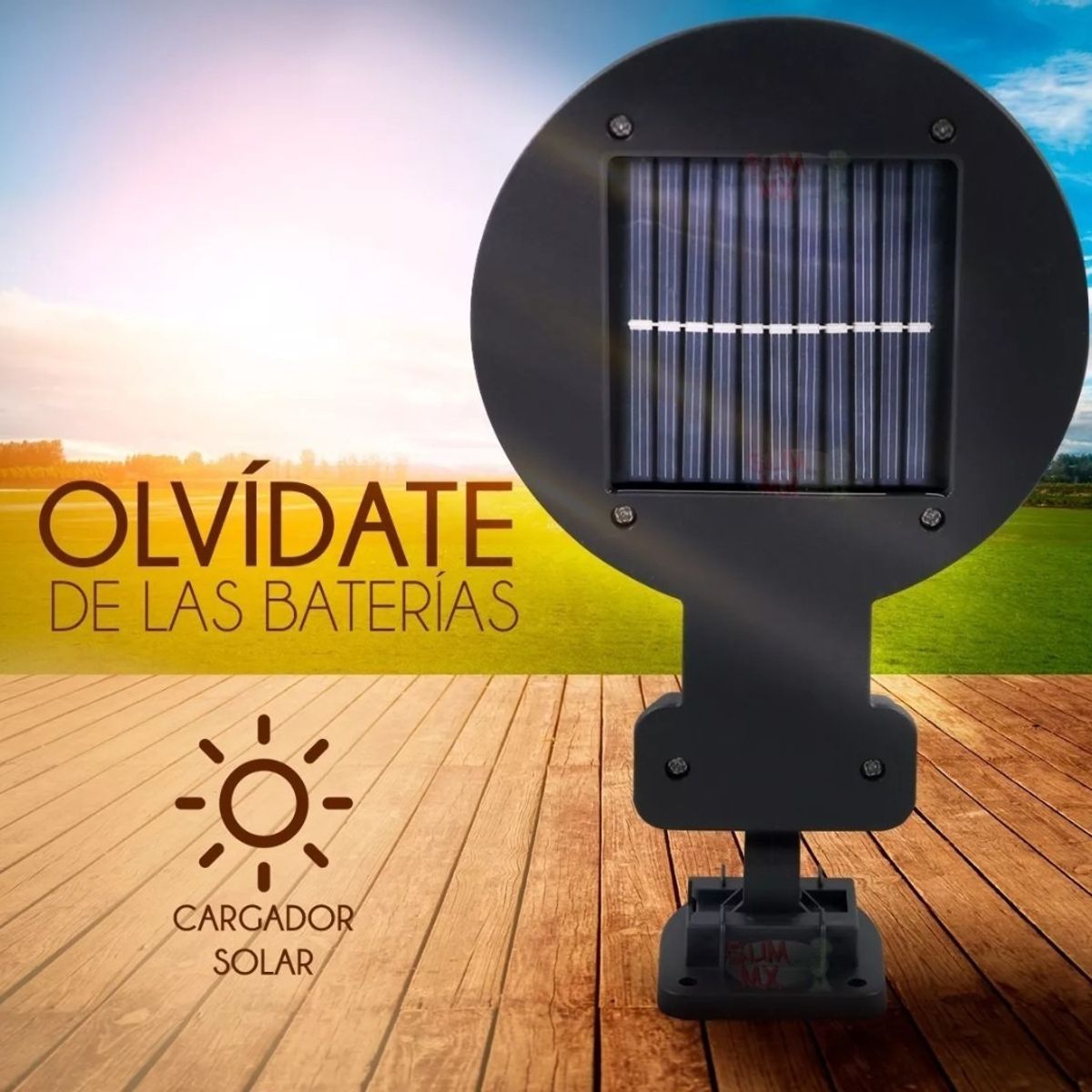 GENERICO - 3 Pack Foco Solar Led 100w Para Exterior