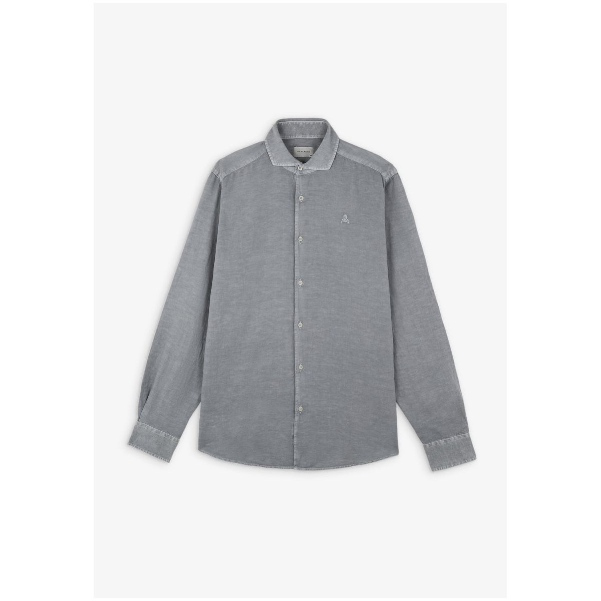 SCALPERS - Camisa Lino Calavera Grey