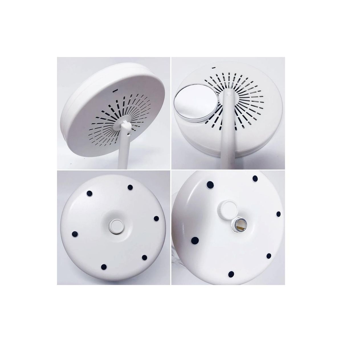 GENERICO - Espejo 5x Para Maquillaje Con Luz Led Y Ventilador - SC