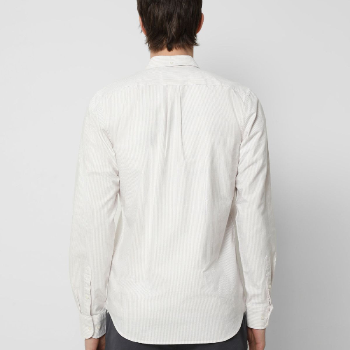 SCALPERS - Camisa Oxford Rayas Beige Stripes