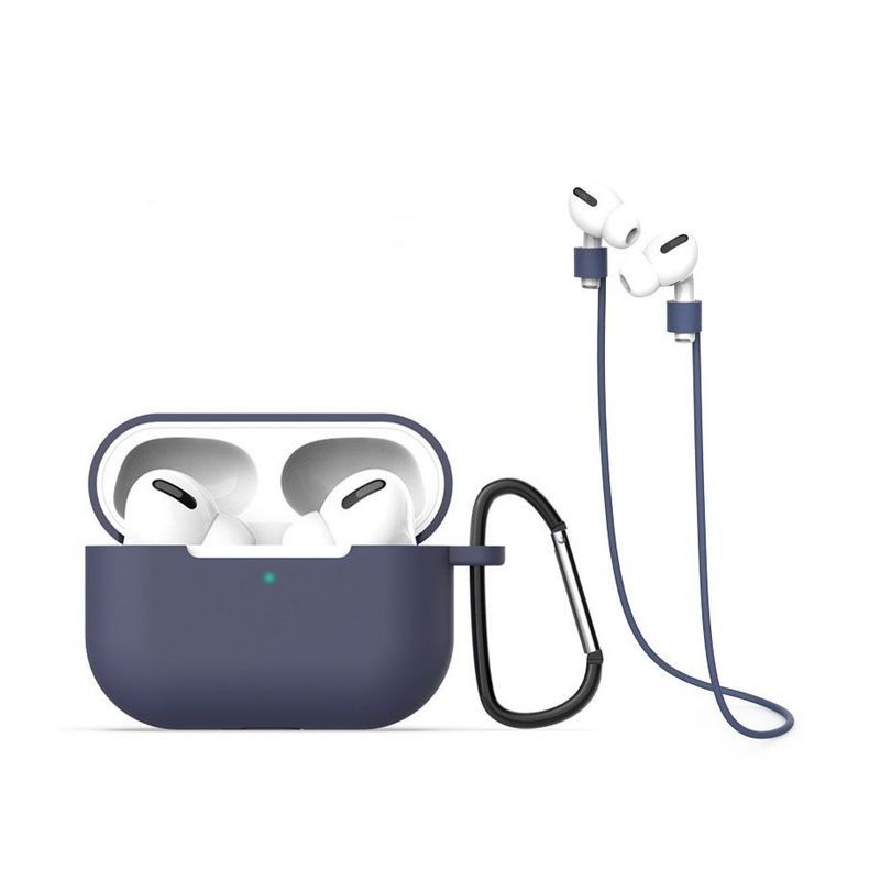 GENERICO - Funda Negra de silicona para Audífonos Airpods Pro Apple