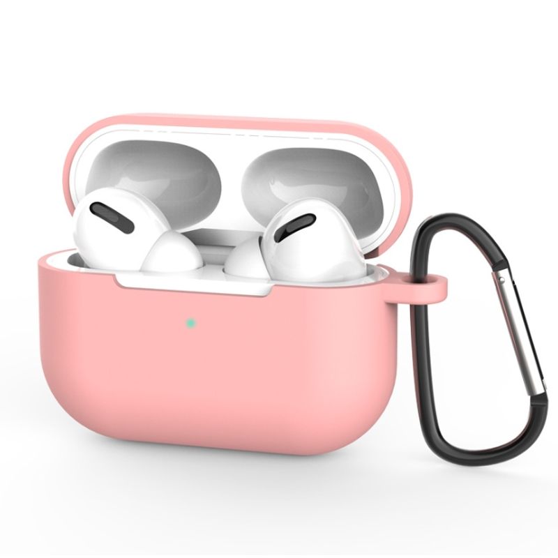 GENERICO - Funda Rosa de silicona para Audífonos Airpods Pro Apple