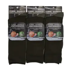 GARSIL - X6 Calcetines De Bambu Cobre Uniformados - Carabineros - Sin Costuras