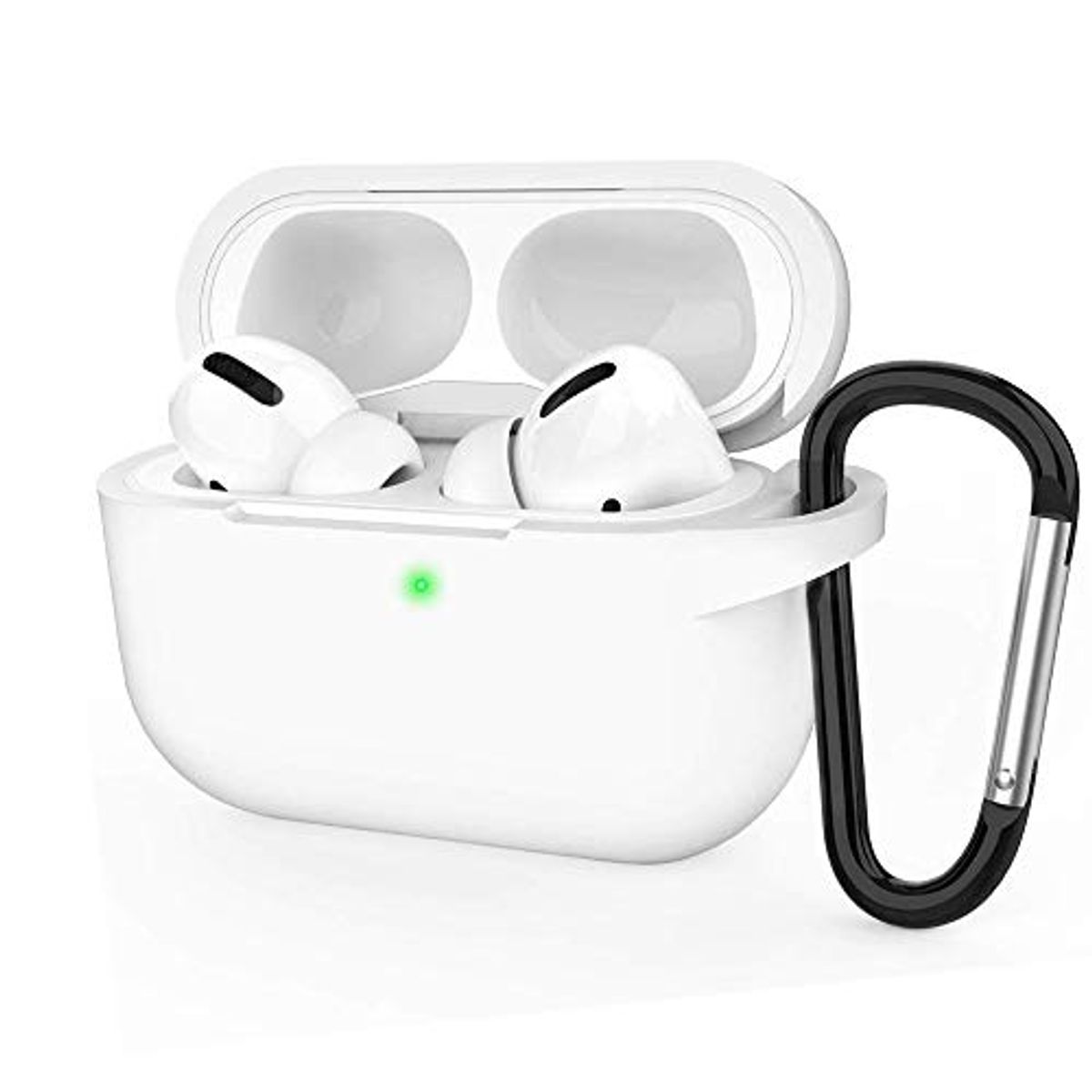 GENERICO - Funda Blanca de silicona para Audífonos Airpods Pro Apple