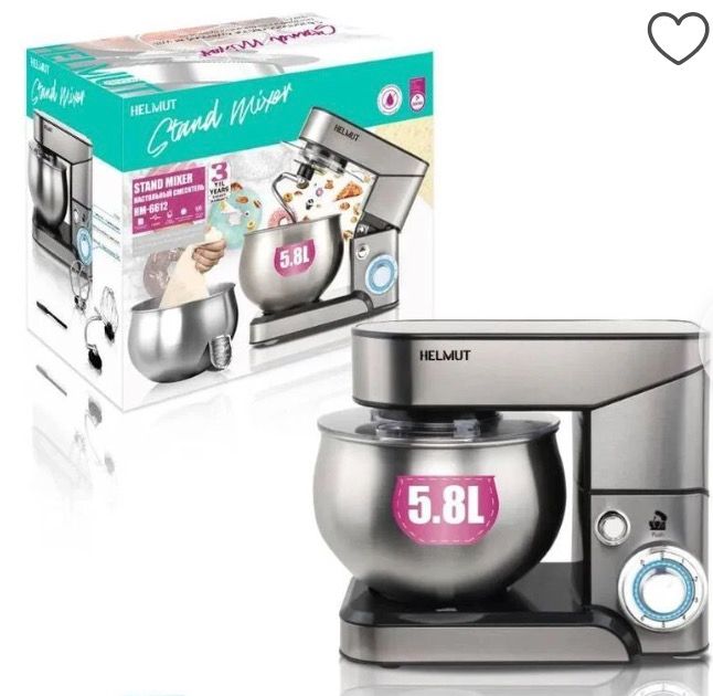 Batidora Stand Mixer 5-8L HM6612 Helmut