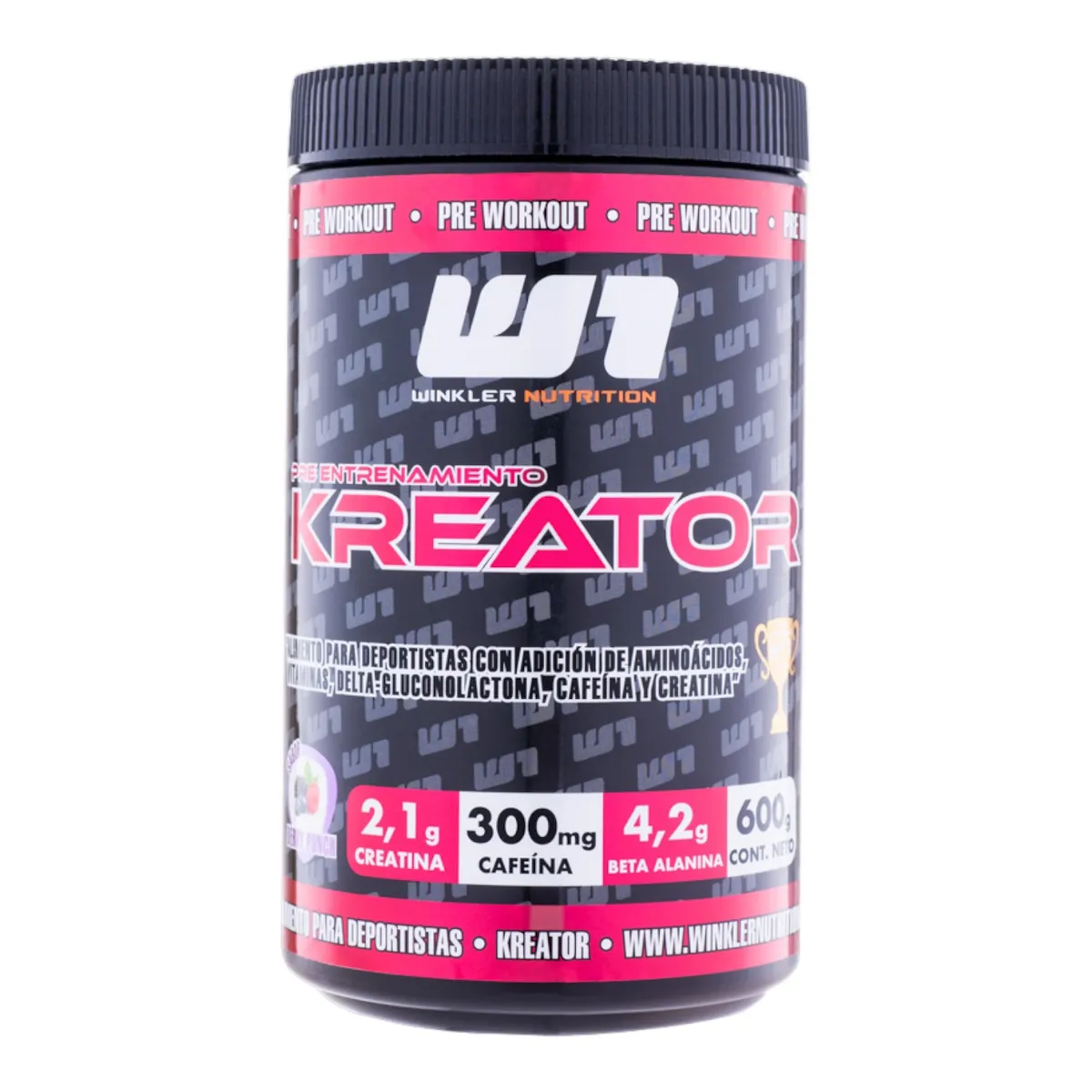WINKLER NUTRITION - Pre Entreno Kreator BLUE AGRESSION 600 grs.- 30sv - Winkler Nutrition.