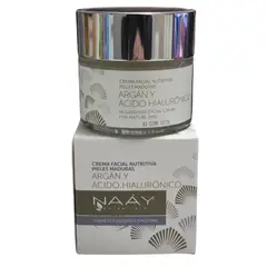 NAAY - Crema Facial De Ácido Hialurónico Y Argan 50 ml.