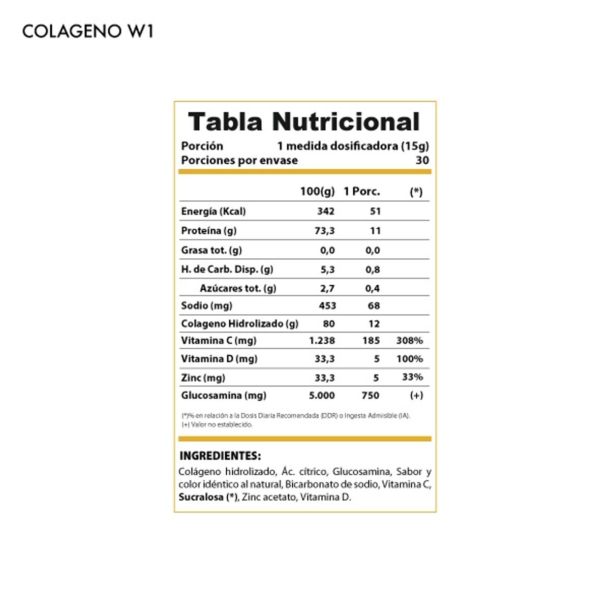 WINKLER NUTRITION - Colágeno Hidrolizado sabor Naranja 450 grs. - Winkler Nutrition.