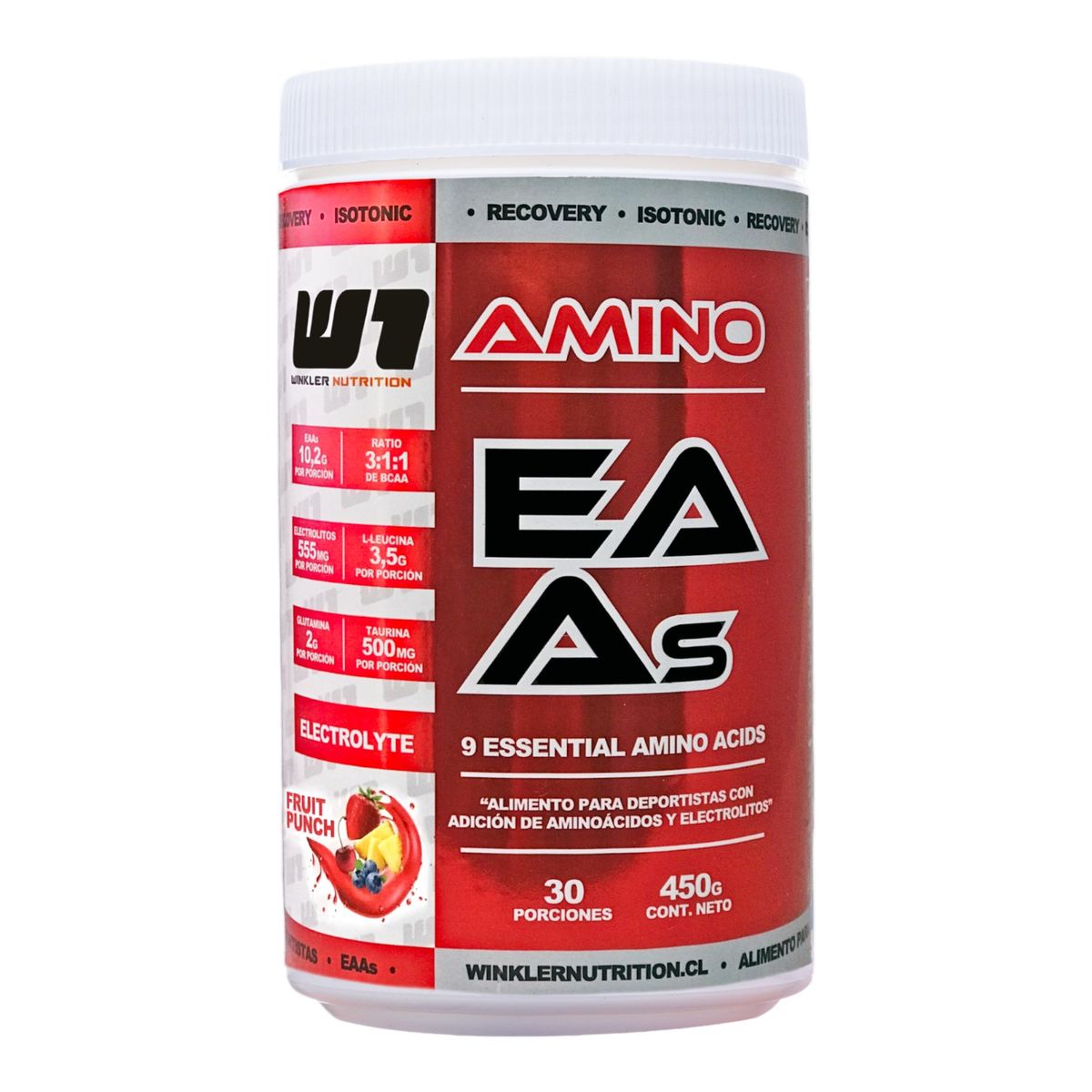 WINKLER NUTRITION - AMINOACIDOS ESENCIALES EAA 450 Gr FRUIT PUNCH - WINKLER NUTRITION