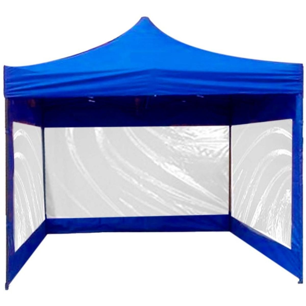 JARDIMEX - Toldo Plegable Jardimex 3x3 Paredes Antilluvia Proteccion UV Azul