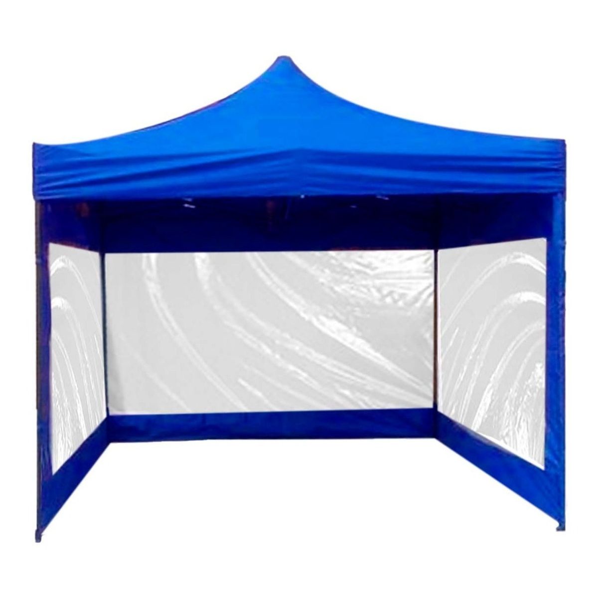 JARDIMEX - Toldo Plegable Jardimex 3x3 Paredes Antilluvia Proteccion UV Azul