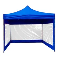 Toldo Plegable 3x3 Paredes Antilluvia Proteccion UV Azul