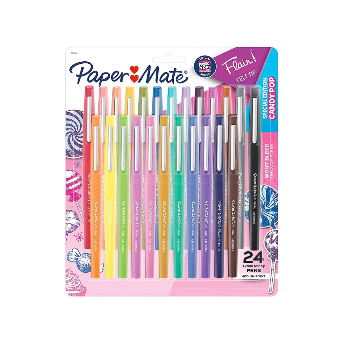 PAPER MATE - Set 24 Tiralíneas Paper Mate Punta Media Candy Pop