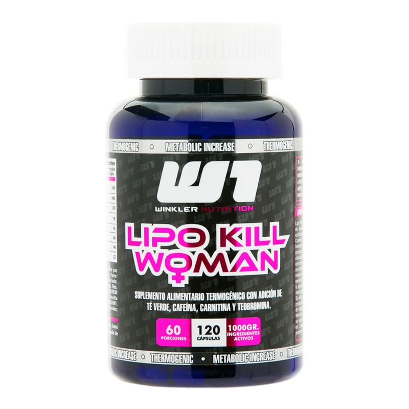 WINKLER NUTRITION - Termogénico Lipo Kill Mujer 120 cápsulas Winkler Nutrition