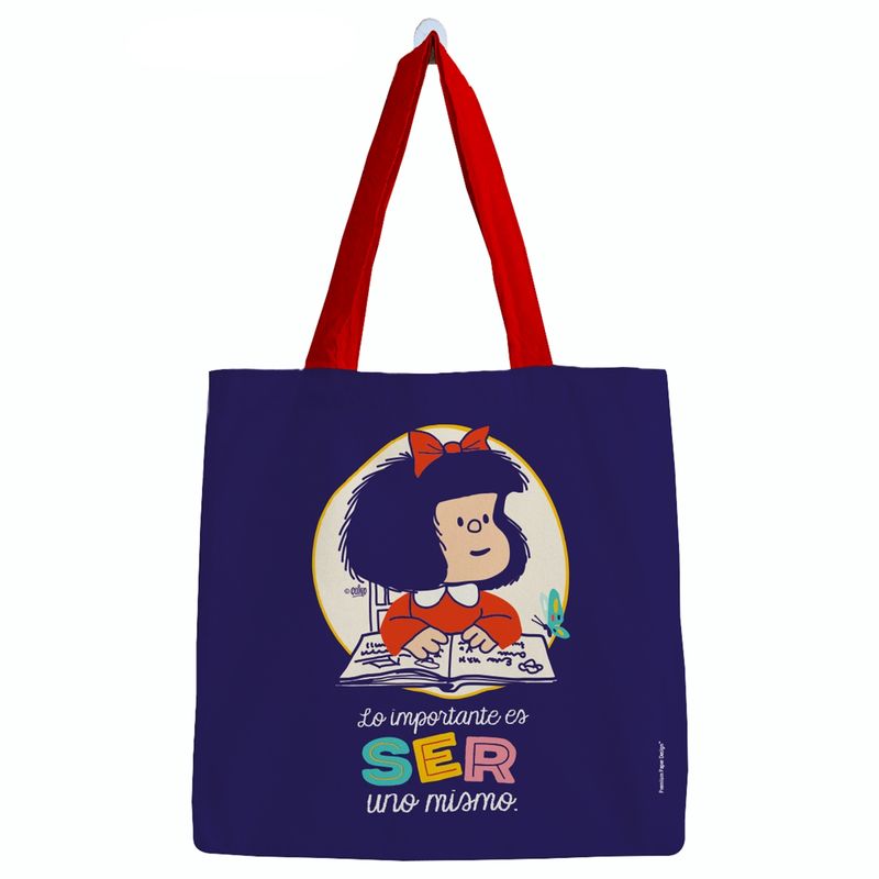 GENERICO - Bolsa Algodón Grande Mafalda Ser uno Mismo
