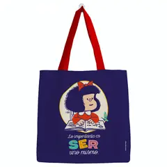 GENERICO - Bolsa Algodón Grande Mafalda Ser uno Mismo