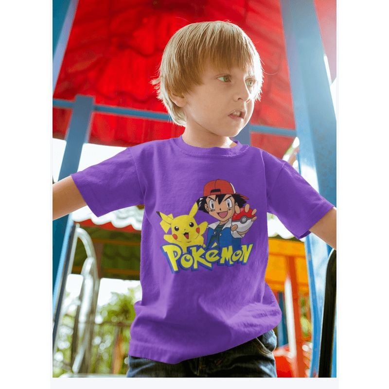 GENERICO - Polera Pikachu Juntos PokeBola