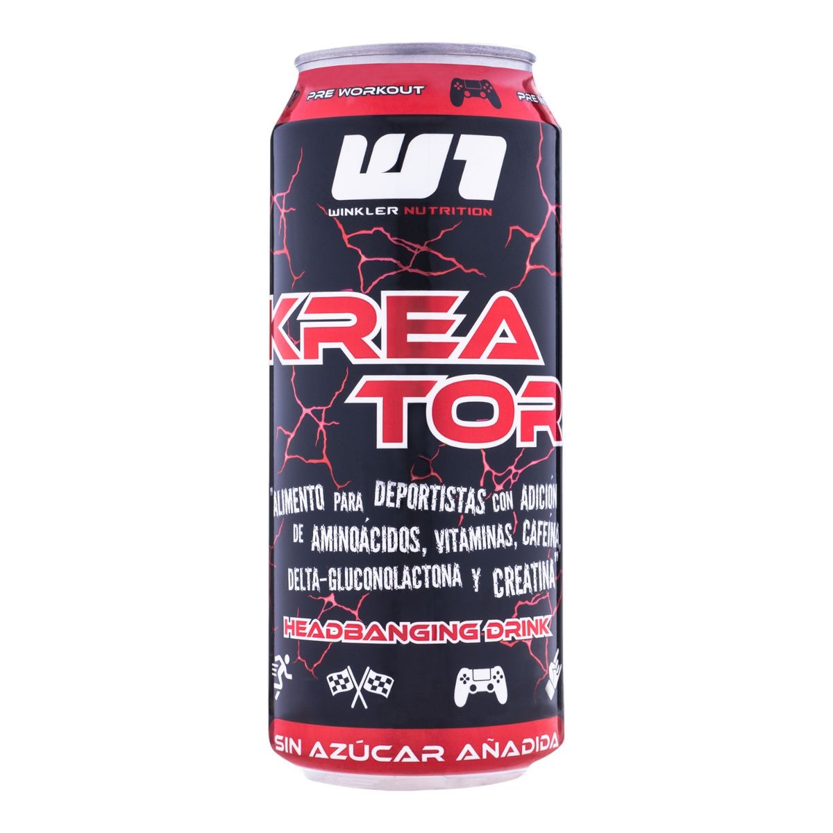 WINKLER NUTRITION - 6 energéticas Kreator extreme punch cafeína 473 ml  -Winkler Nutrition