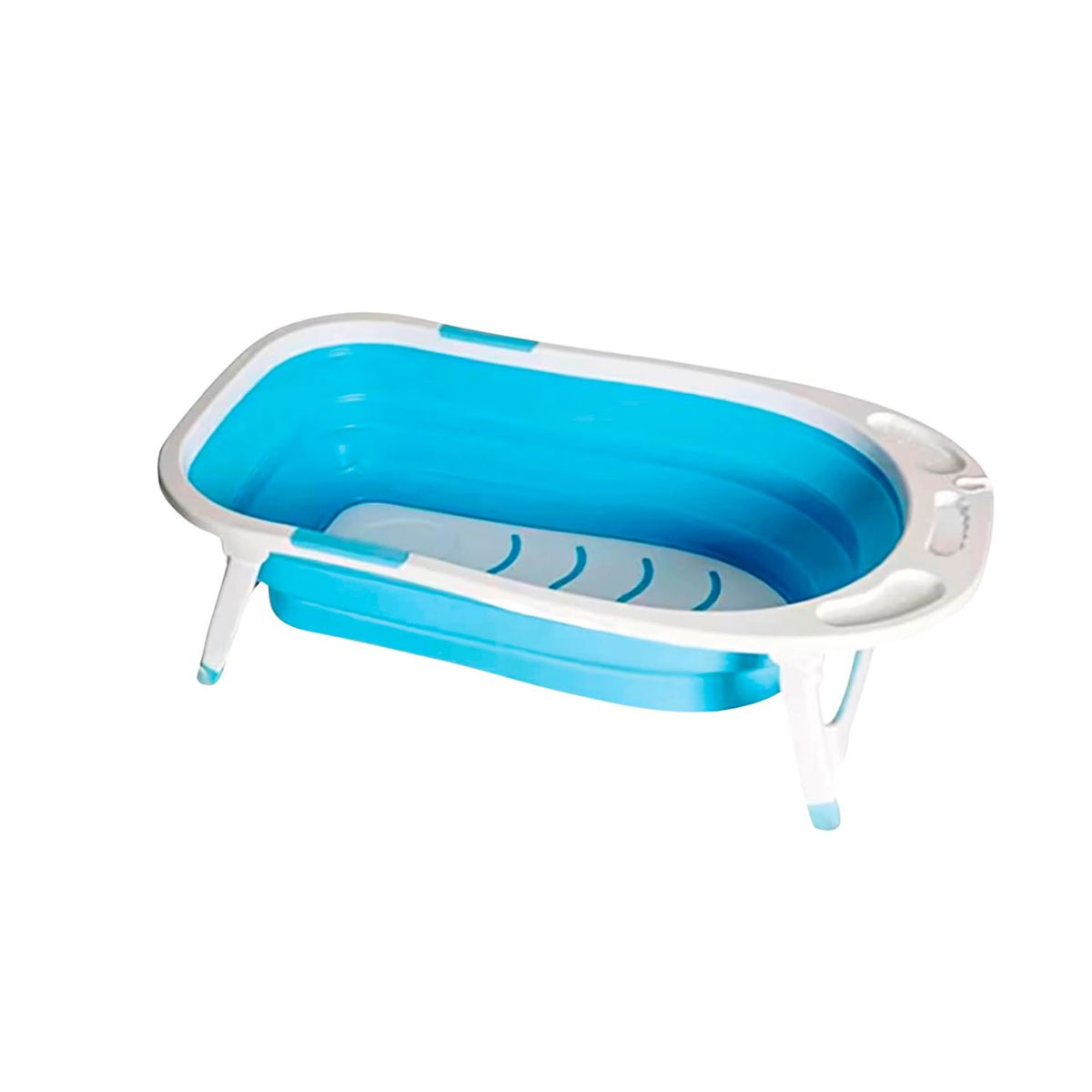 LUMAX - Tina Bañera Plegable Sin Malla Color Celeste