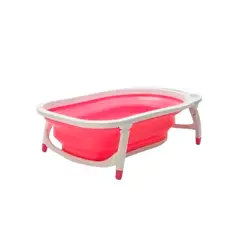 LUMAX - Tina Bañera Plegable Sin Malla Color Rosado