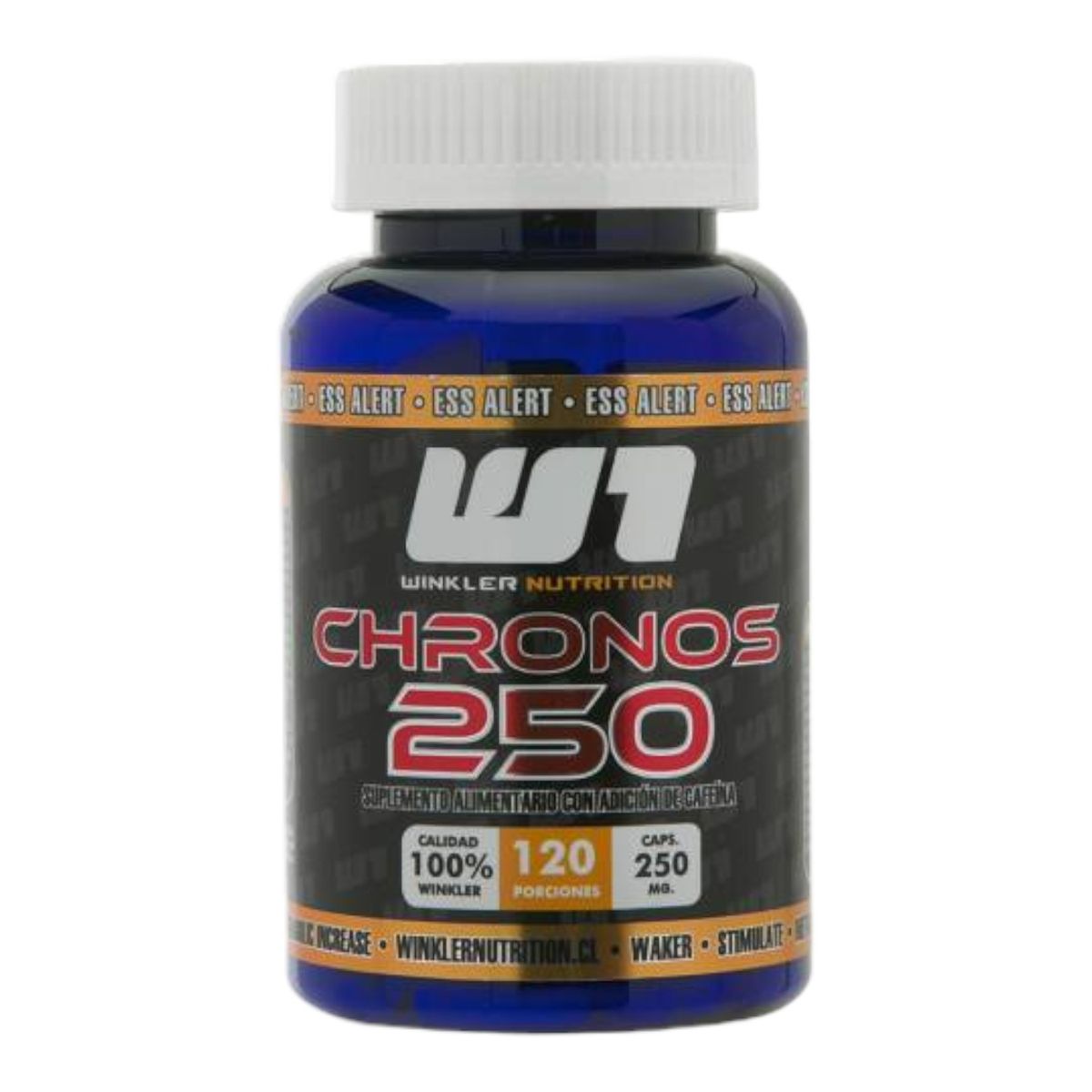 WINKLER NUTRITION - Cafeina anhidra Chronos  250 mg 120 cápsulas - Winkler Nutrition