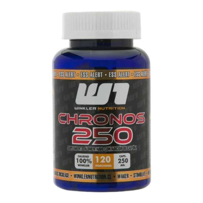 WINKLER NUTRITION - Cafeina anhidra Chronos  250 mg 120 cápsulas