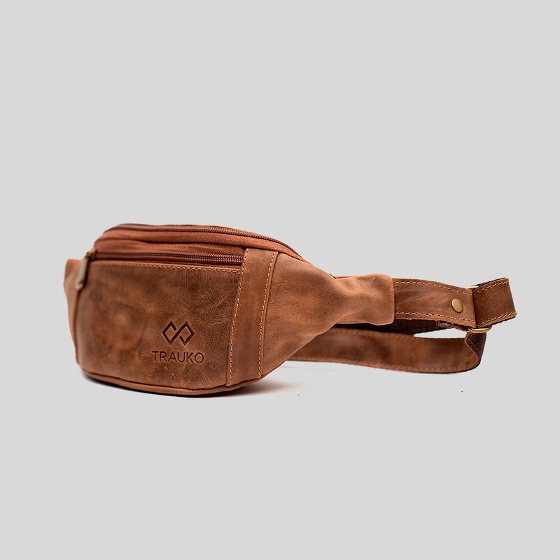 TRAUKO - Banano Unisex Cuero Café Trauko Alicante