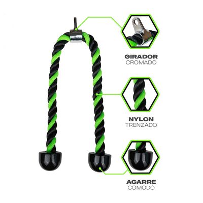 Imagen 2 del producto Cuerda Triceps Manillas Mosquetones - Set Attach Sd-006