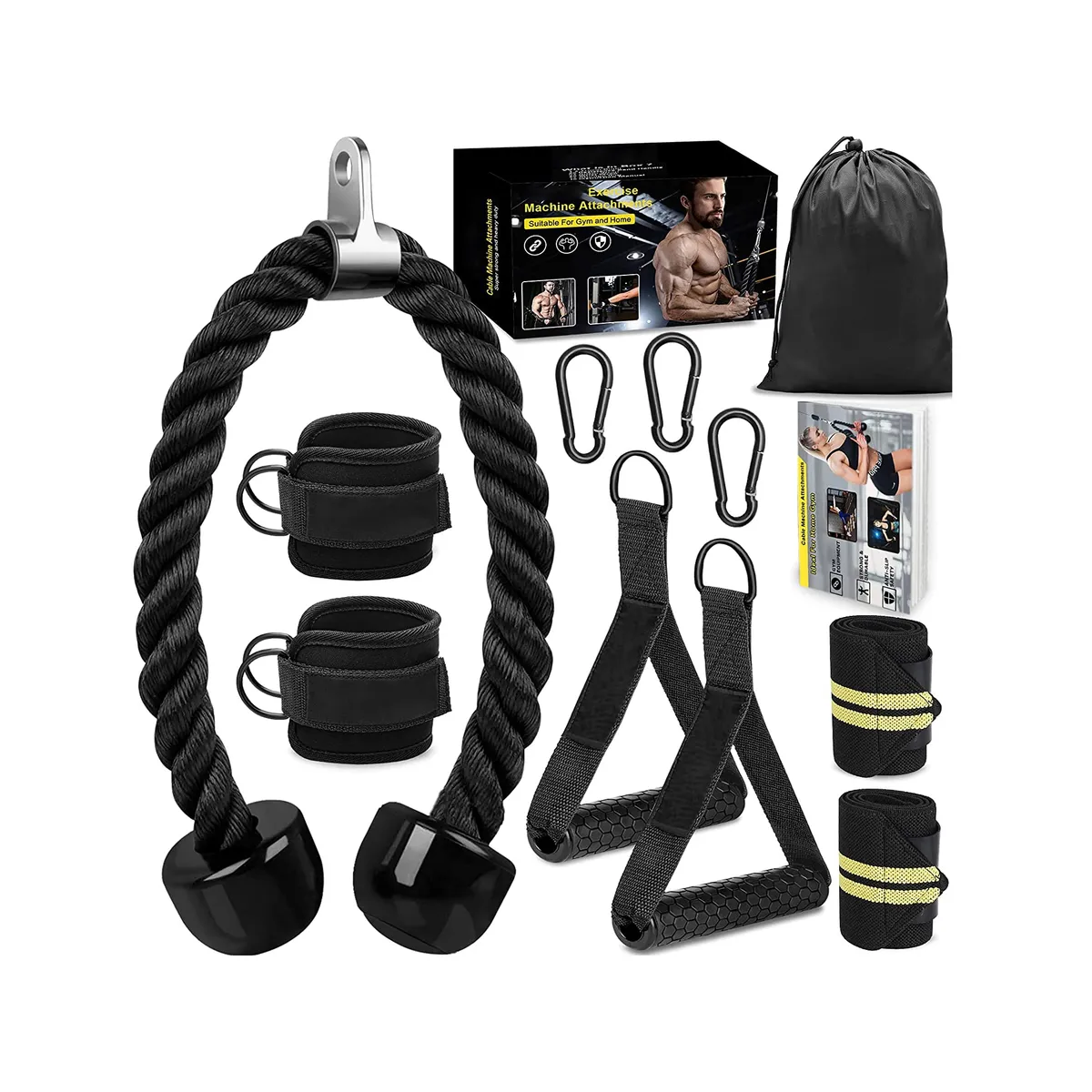 SDFIT - Cuerda Triceps Muñequeras Tobilleras - Set Attach SD-007