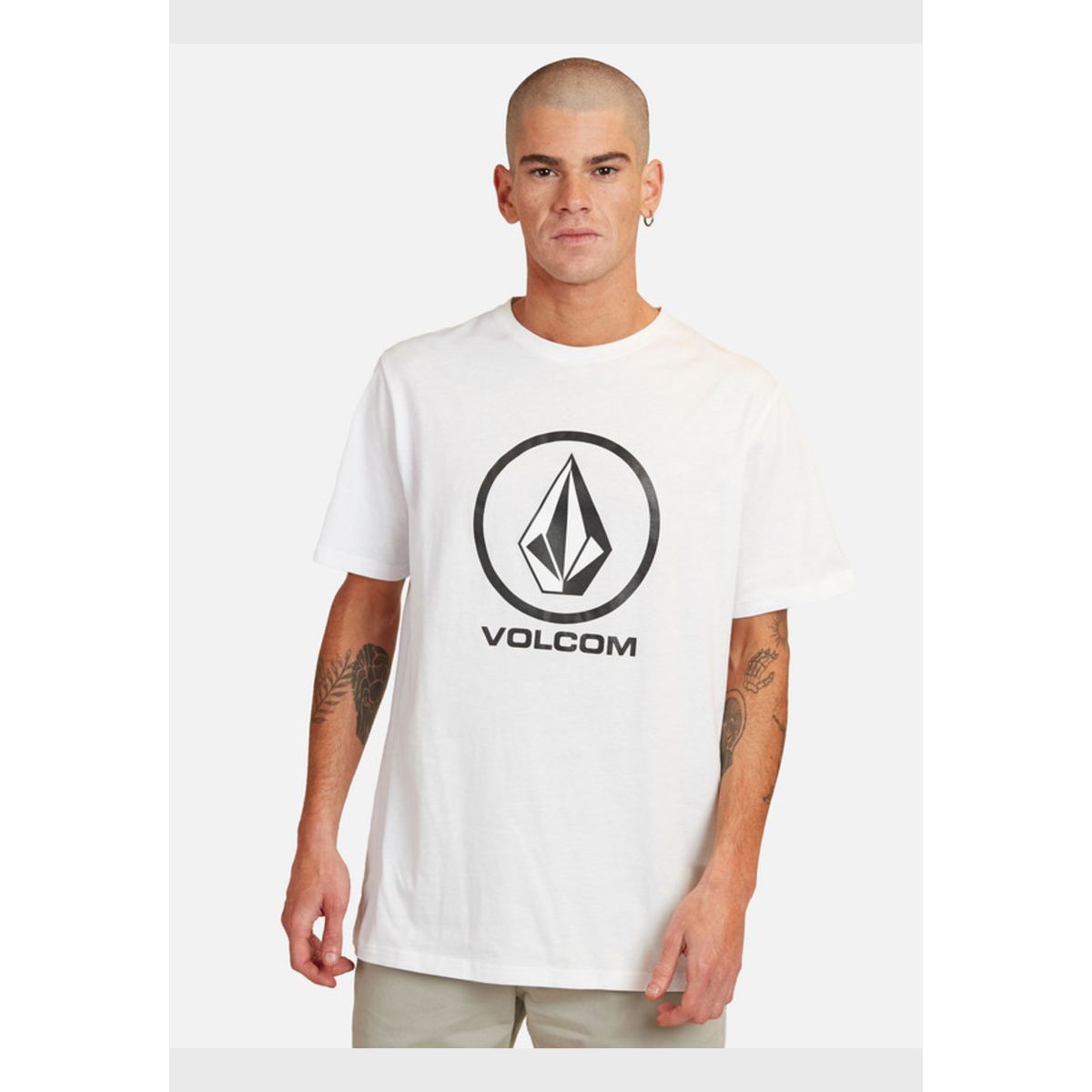 VOLCOM - Polera Crisp Stone  Blanco Hombre Volcom.