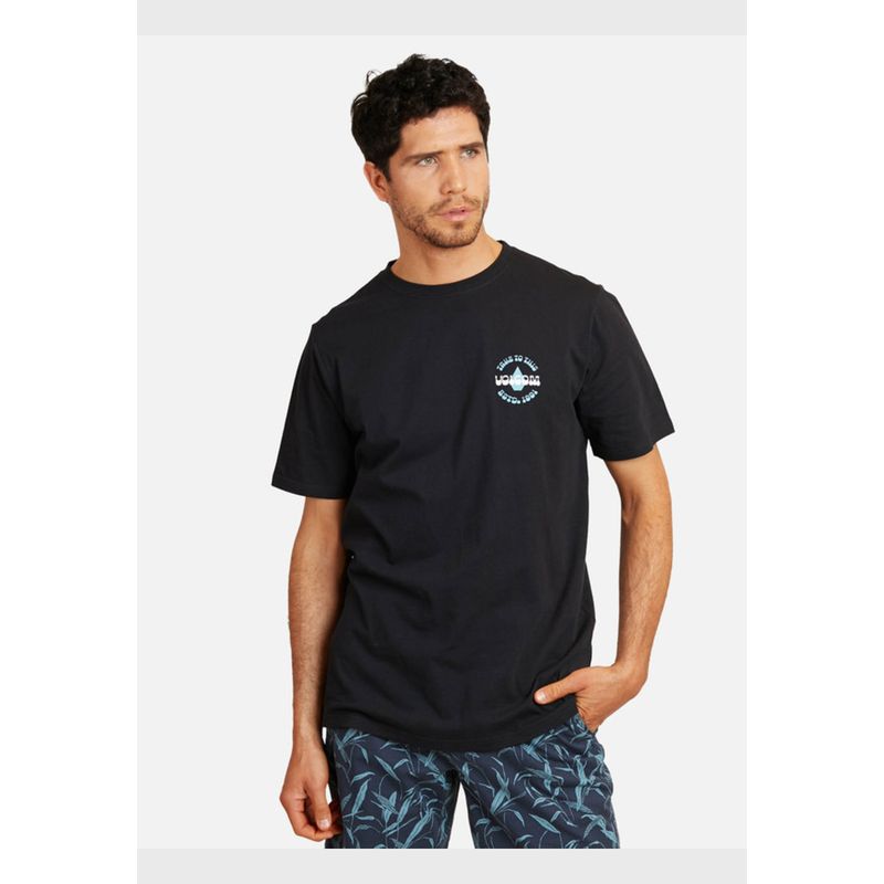 VOLCOM - Polera Backstage Lst  Negro Hombre Volcom