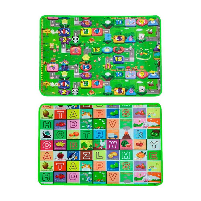 GENERICO - Alfombra Didáctica Antigolpes Reversible Bebé 90x120 Cm