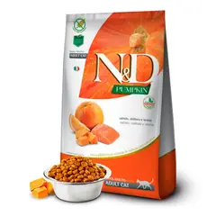 N&D - Feline Calabaza y Salmón para Gatos Adultos 1,5 kg