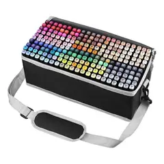 U BUY - Marcadores 204 Lápices Colores Tipo Touch Doble Punta +bolso