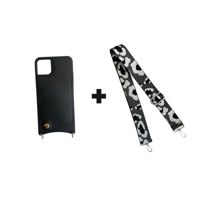 Imagen 2 del producto Carcasa Atómica iPhone 13 pro max colgante + Correa Chita Plateado