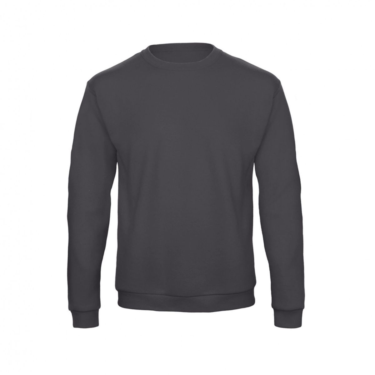 B&C COLLECTION - Polerón Cuello Polo Gris Oscuro Unisex B&C