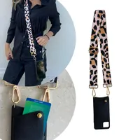 Carcasa Atómica iPhone 14 Pro colgante + Correa Leopardo Rosado