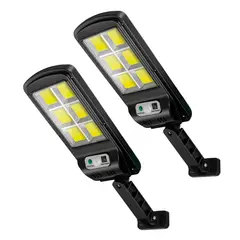 MAXWELL - Foco Solar Led Exterior Sensor Movimiento Set de 2 - Amarillo