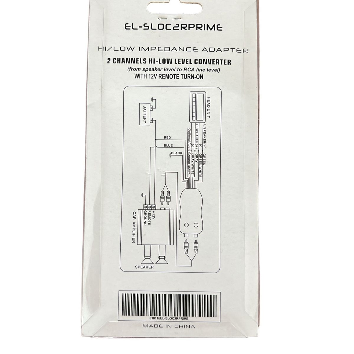 GENERICO - Conversor Alta Baja Eltec Adaptador Impedancia Amplificación GENERICO