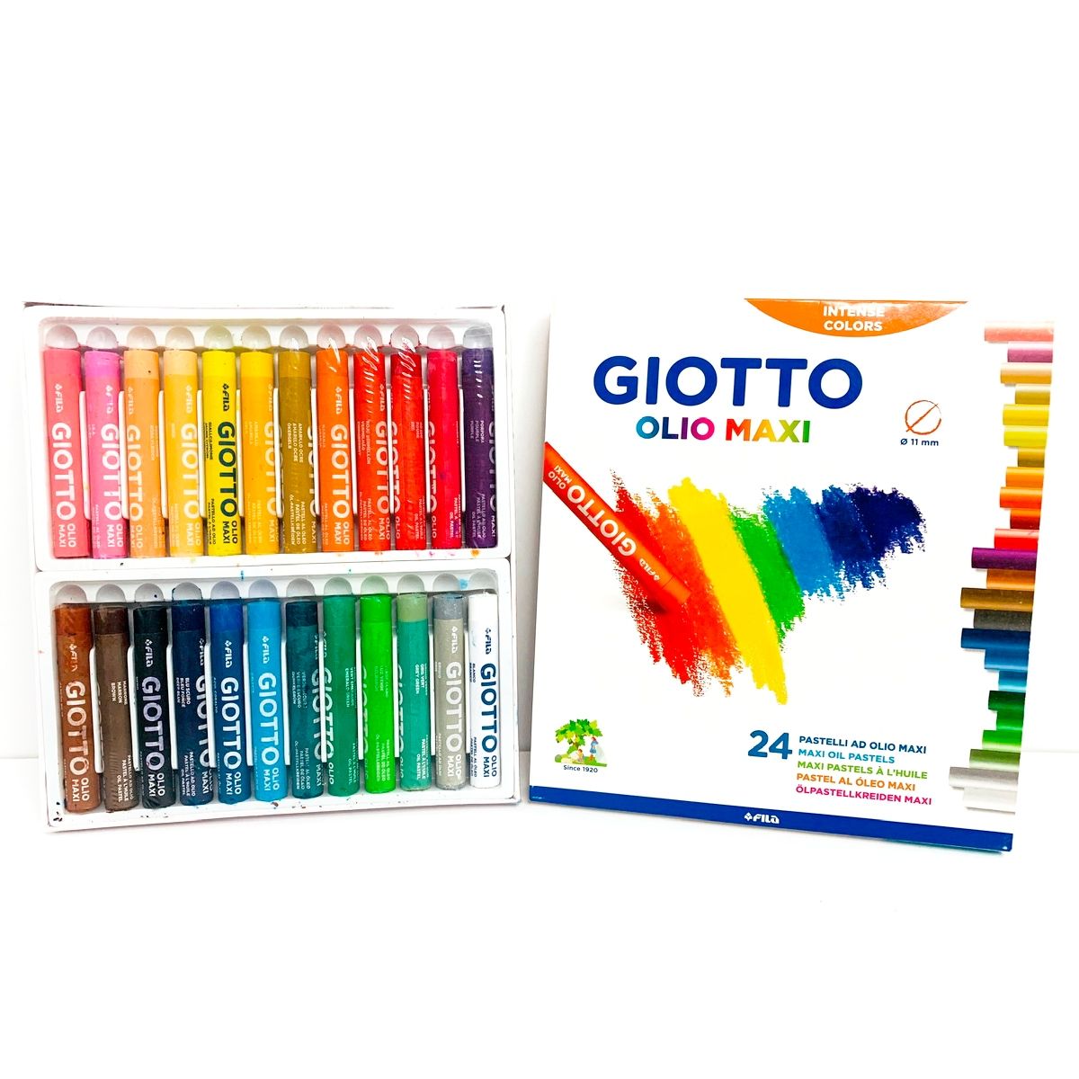 GIOTTO - Giotto Olio Maxi Pastel Graso 24 Colores