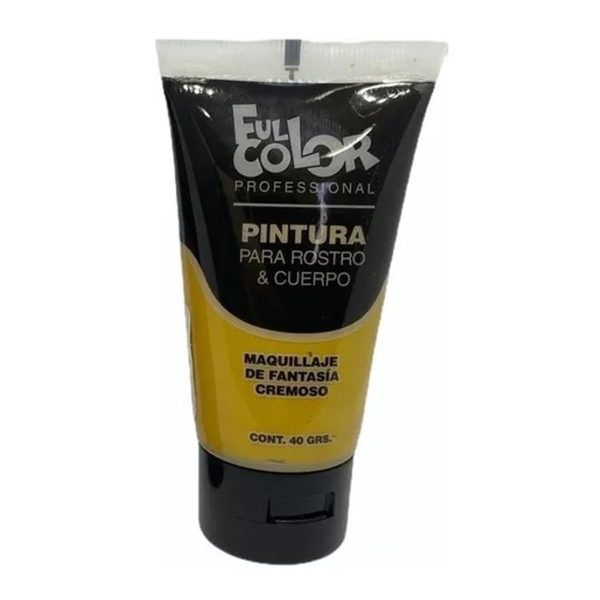 HUDSON - Pintura Amarilla De Cuerpo Y Cara Full Color Para Fiestas.