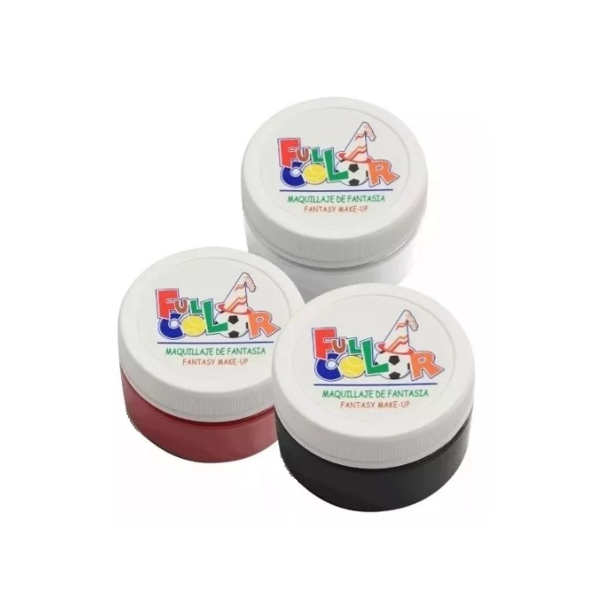 HUDSON - Pack 3 Pinturas Maquillaje Fantasía Full Color Fiesta.