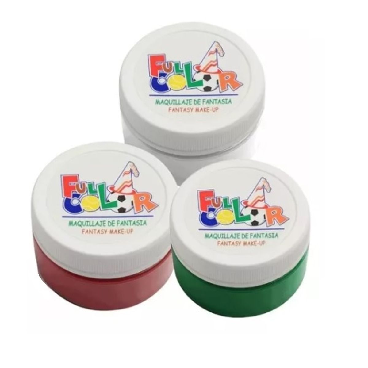 HUDSON - Pack 3 Pinturas Maquillaje Fantasía Full Color Fiesta.