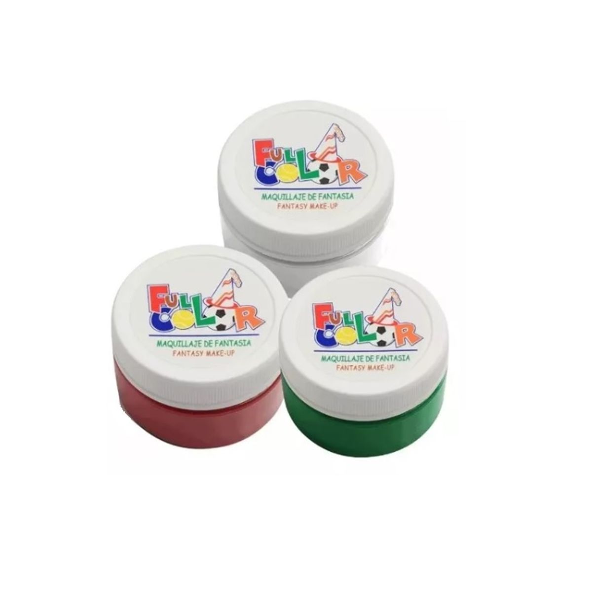 HUDSON - Pack 3 Pinturas Maquillaje Fantasía Full Color Fiesta.